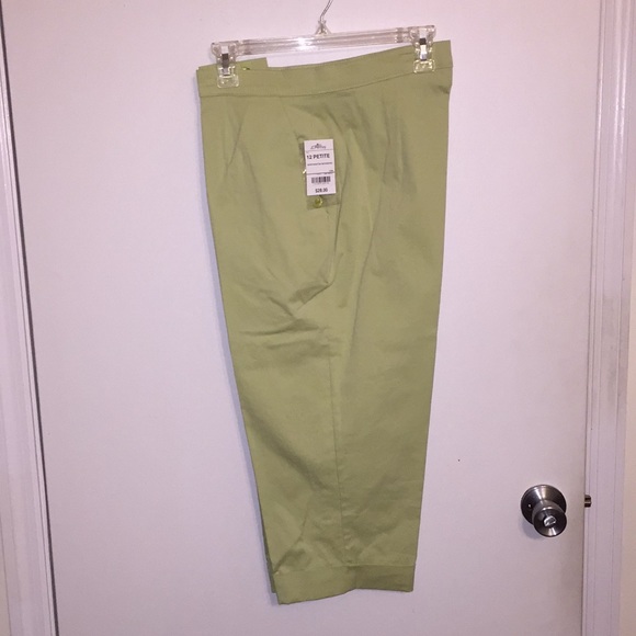 Green Cotton Pants - Picture 1 of 3